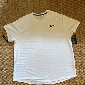 White mens nike XXL large exercise shirt